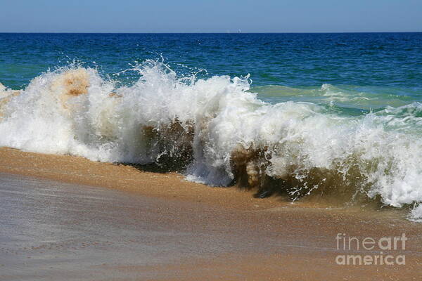 Ocean Seascape Art Print featuring the photograph Crashing Wave No. 2 by Neal Eslinger