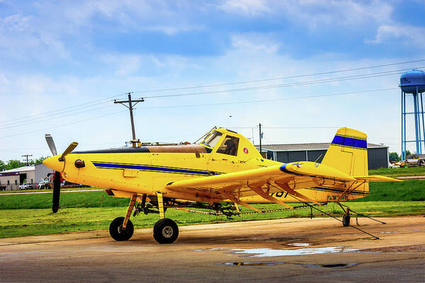 Crop Duster Art Print featuring the photograph Crop Duster - AG Plane by Barry Jones