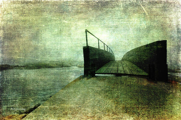 Ocean Art Print featuring the photograph Crossing a Bridge by Randi Grace Nilsberg