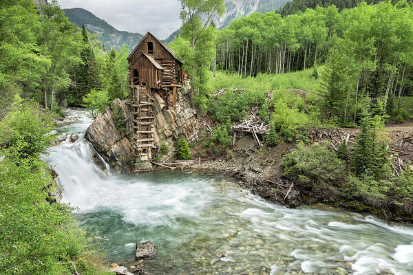 Crystal Mill Art Print featuring the photograph Crystal Mill I by Denise Bush