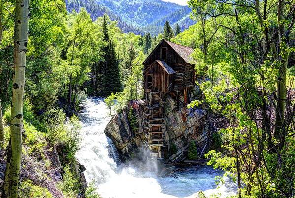 Crystal Mill Art Print featuring the photograph Crystal Mill by Jean Hutchison