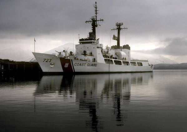 Coast Guard Art Print featuring the photograph Cutter in Alaska by Steven Sparks