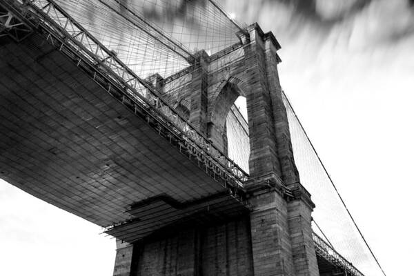Brooklyn Bridge Art Print featuring the photograph Dark Side Calling by Az Jackson