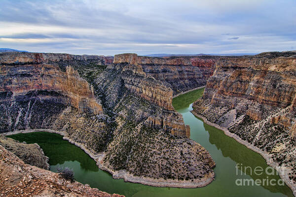 Bighorn River Art Print featuring the photograph Dawn At Devils Overlook Bighorn Canyon by Gary Beeler