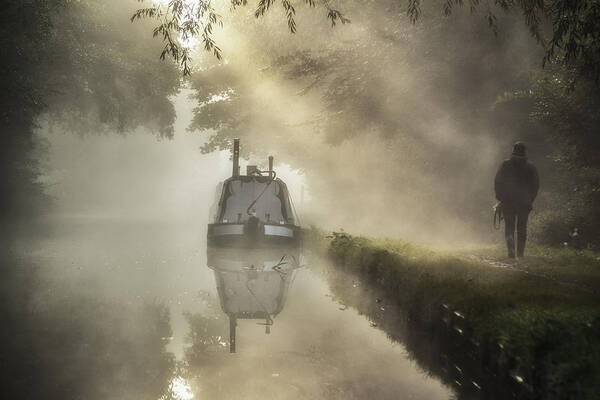 Landscape Art Print featuring the photograph Dawn On The Canal by Mark Passfield
