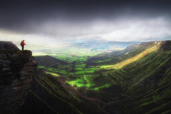 Cliff Art Print featuring the photograph Delika Canyon by Mikel Martinez de Osaba