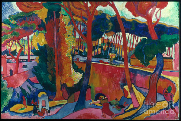 1906 Art Print featuring the painting L'estaque by Derain
