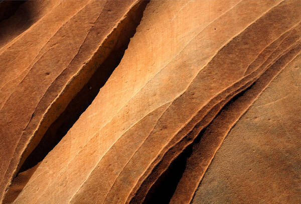 Sandstone Art Print featuring the photograph Desert Lines by Michael Dawson