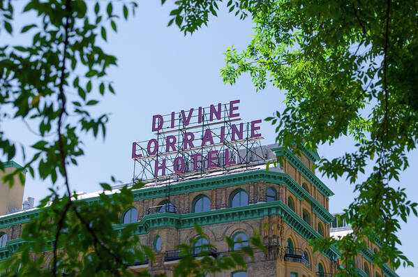 Divine Art Print featuring the photograph Divine Lorraine Hotel Restored - Philadelphia by Bill Cannon