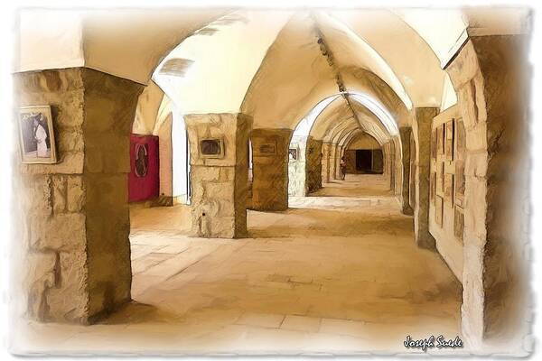 Gallery Art Print featuring the photograph DO-00324 Beiteddine Gallery by Digital Oil