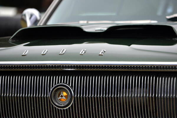  Art Print featuring the photograph Dodge Charger Hood by Dean Ferreira