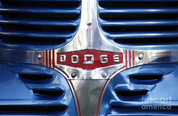 1946 Art Print featuring the photograph 46 Dodge Chrome Grill by Richard Lynch