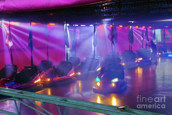 Bumper Cars Art Print featuring the photograph Dodgems by Terri Waters