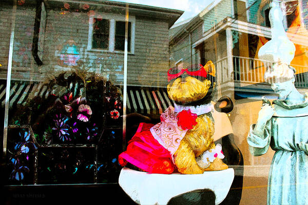 Provicetown Art Print featuring the photograph Doggie in the Window by Susan Vineyard