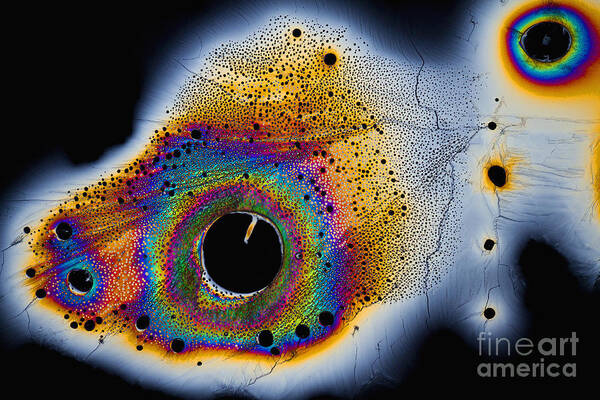 Addiction Art Print featuring the photograph Dopamine Hydrochloride, Polarized Lm by Antonio Romero