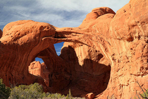 Arches Art Print featuring the photograph Double arch in Arches national park by Pierre Leclerc Photography