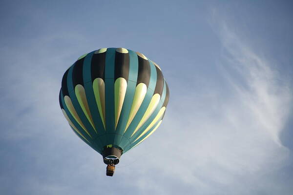 Albuquerque International Balloon Fiesta Art Print featuring the digital art Dragon Cloud With Balloon by Gary Baird
