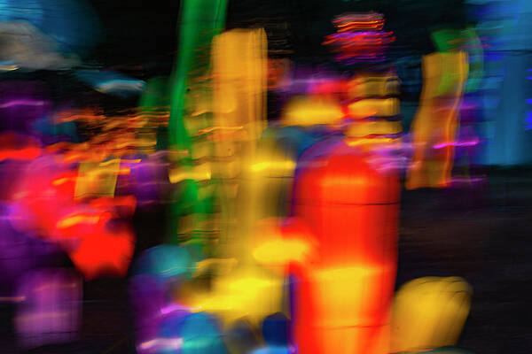 Abstract Art Print featuring the photograph Dragon Lights 2 by Rick Mosher