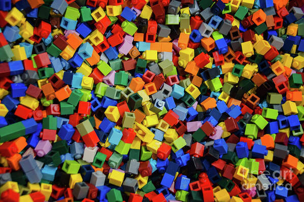 Legos Art Print featuring the photograph Dreaming in Legos by Norma Warden
