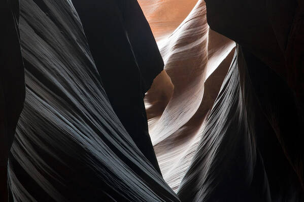 antelope Canyon Art Print featuring the photograph Dressed in Black by Mike Irwin