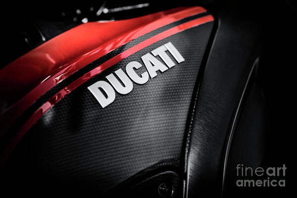 Ducati Diavel Carbon Art Print featuring the photograph Ducati Diavel Carbon by Tim Gainey
