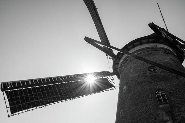 Landscape Art Print featuring the photograph Dutch Windmill by Adriana Zoon