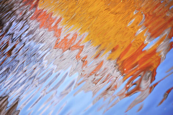 Jenny Rainbow Fine Art Photography Art Print featuring the photograph Dynamic Water Abstract by Jenny Rainbow