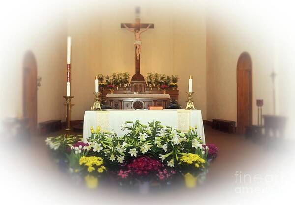 Easter Art Print featuring the photograph Easter Alter by Kathleen Struckle