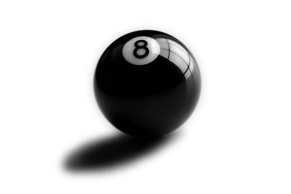 Pool Ball Art Print featuring the photograph Eight Ball by Mark Wagoner