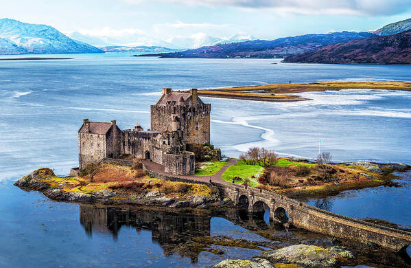 Eilean Donan castle Dornie Scotland by Charles Hutchison