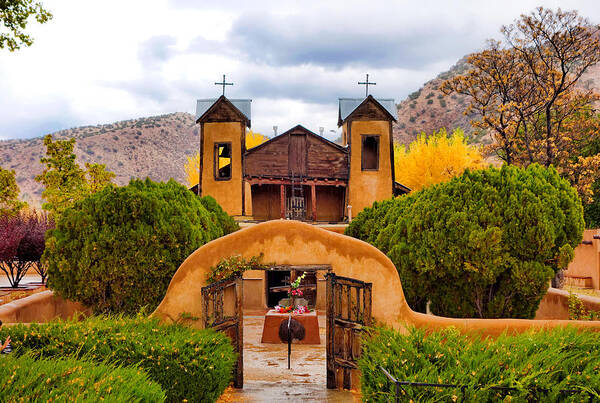 El Santuario De Chimayo Art Print featuring the photograph El Santuario de Chimayo Study 4 by Robert Meyers-Lussier