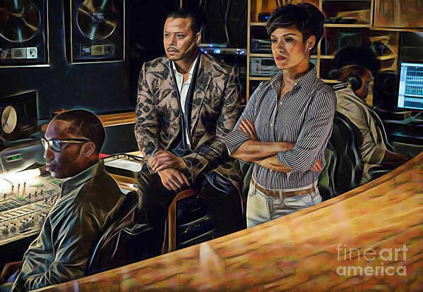 Terrence Howard Art Print featuring the mixed media Empire by Marvin Blaine