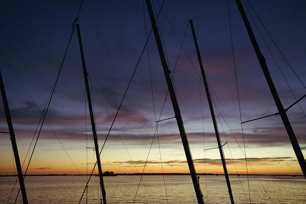 Dunedin Art Print featuring the photograph End to a Day of Sailing by Daniel Woodrum