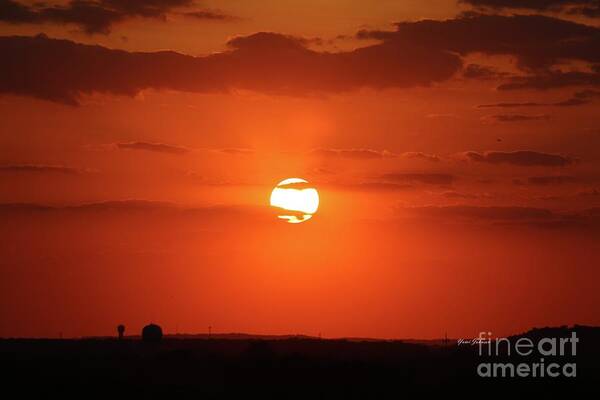 Sunset Art Print featuring the photograph Ending of the beautiful day by Yumi Johnson