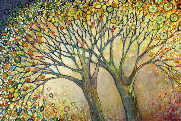 Tree Art Print featuring the painting Entwined No 2 by Jennifer Lommers