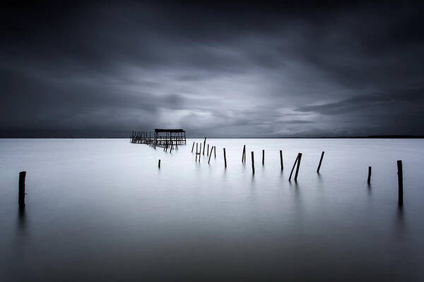 Pier Art Print featuring the photograph Equilibrium by Jorge Maia