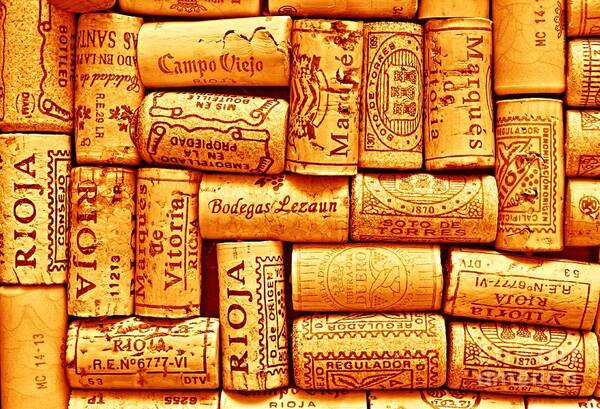 Cork Art Print featuring the photograph Every Which Way Rioja by Clare Bevan