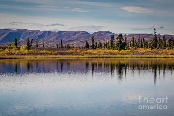 Lake Art Print featuring the photograph Fall Colors and Reflections by Eva Lechner