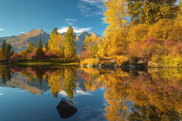 Fall Color Art Print featuring the photograph Fall Colors in Leavenworth by Yoshiki Nakamura