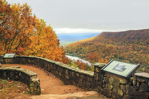Signal Mountain Art Print featuring the photograph Fall, Signal Point # 1 by Tom and Pat Cory