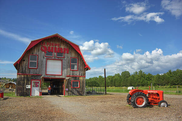 Farm Art Print featuring the photograph Farm and Tractor by Nicola Nobile