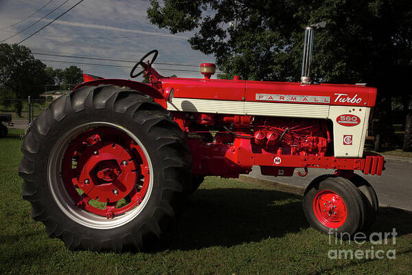 Tractor Art Print featuring the photograph Farmall Turbo 560 by Mike Eingle