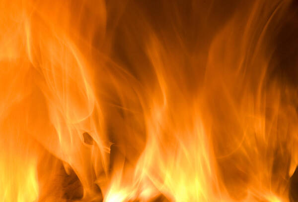 Fire Background Art Print featuring the photograph Fire flames background by Michalakis Ppalis