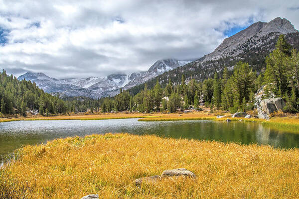 High Sierra Art Print featuring the photograph First Snowfall in Little Lakes Valley by Lynn Bauer