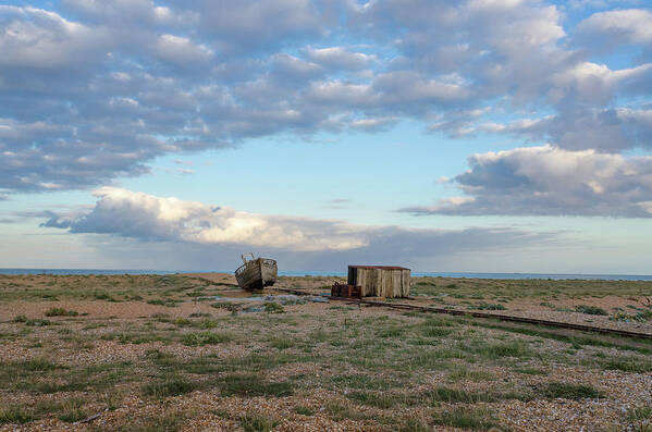  Beach Art Print featuring the photograph Fishermans Landscape, Dungeness Beach by Perry Rodriguez