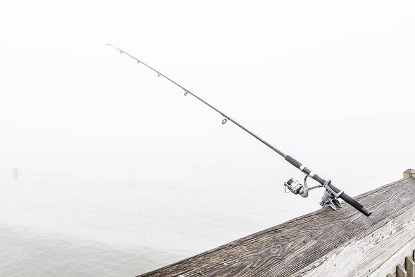 Charleston Art Print featuring the photograph Fishing Rod Folly Beach SC by John McGraw