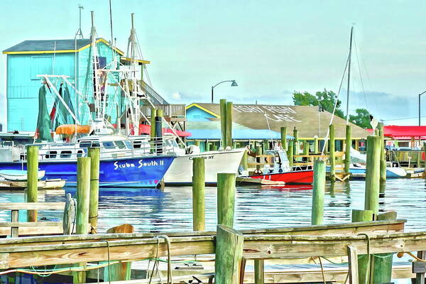 Southport Art Print featuring the photograph Fishy Fishy Cafe by Don Margulis