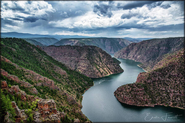 Flaming Gorge Art Print featuring the photograph Flaming Gorge by Erika Fawcett