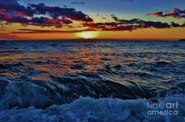 Sunset Art Print featuring the photograph Fluid Sunset by Craig Wood