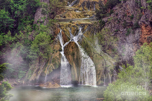 Waterfalls Art Print featuring the photograph Fog Rolling In by Joan Bertucci